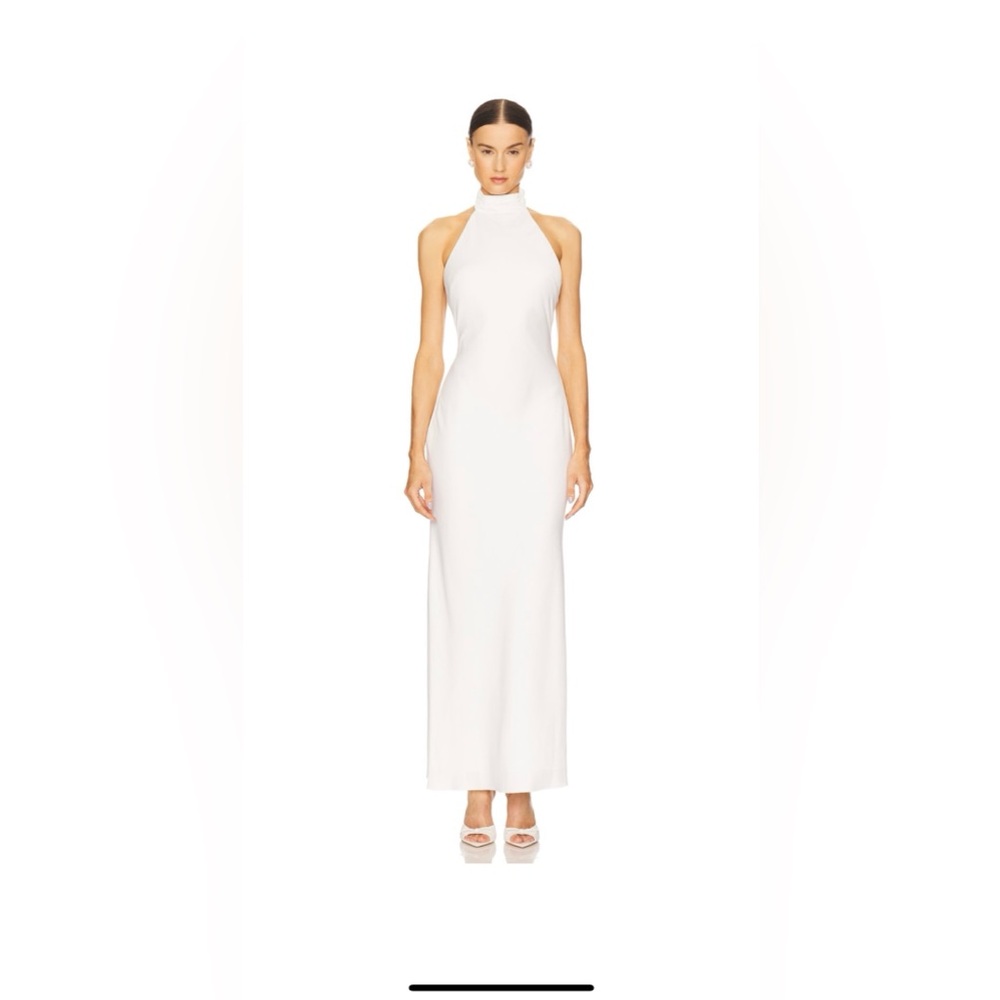 Elliatt White Halter Wedding Dress